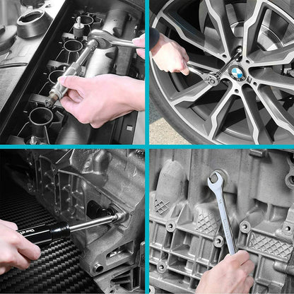 DURATECH 497 Piece Mechanics Tool Set SAE/Metric Ratchet And Wrench Sockets Set