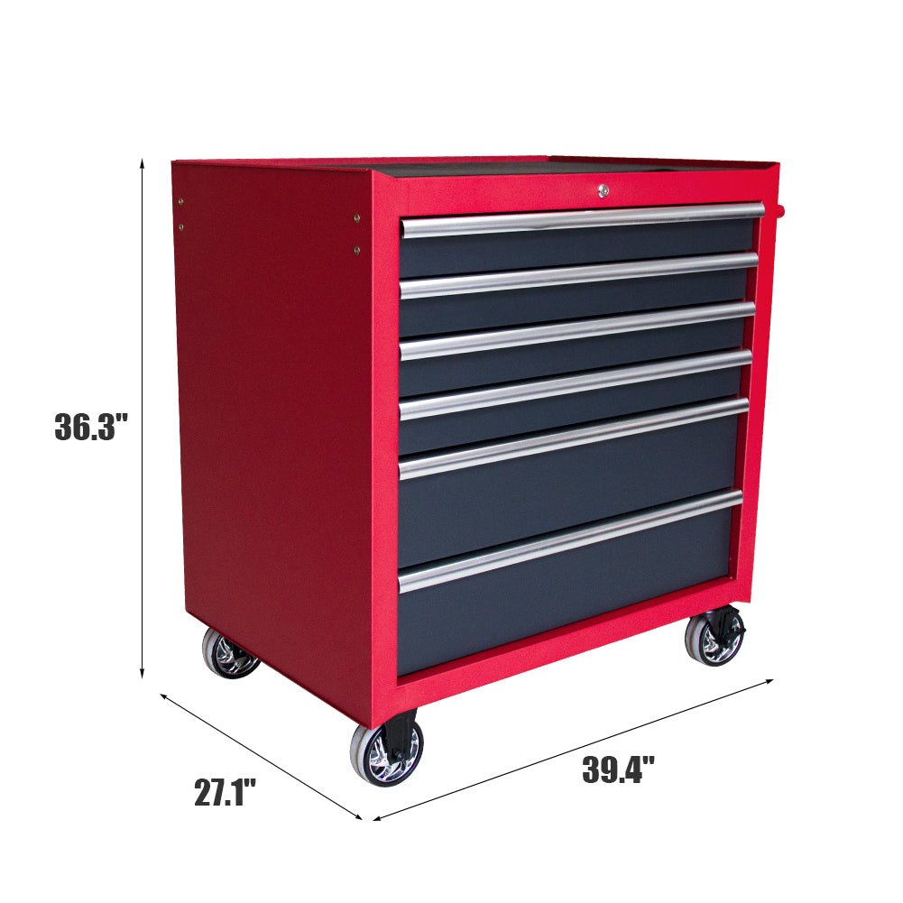 HPDAVV Heavy Duty 36inch 9-drawer Tool Chest and Cabinet, 9-Drawer Tool Chest Combo Rolling Cabinet with Locking System, 36 in. W x 24.5 in. D
