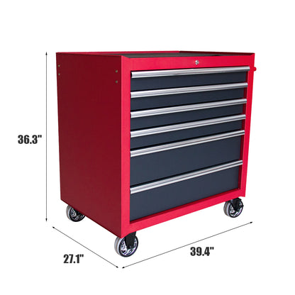 HPDAVV Heavy Duty 36inch 9-drawer Tool Chest and Cabinet, 9-Drawer Tool Chest Combo Rolling Cabinet with Locking System, 36 in. W x 24.5 in. D
