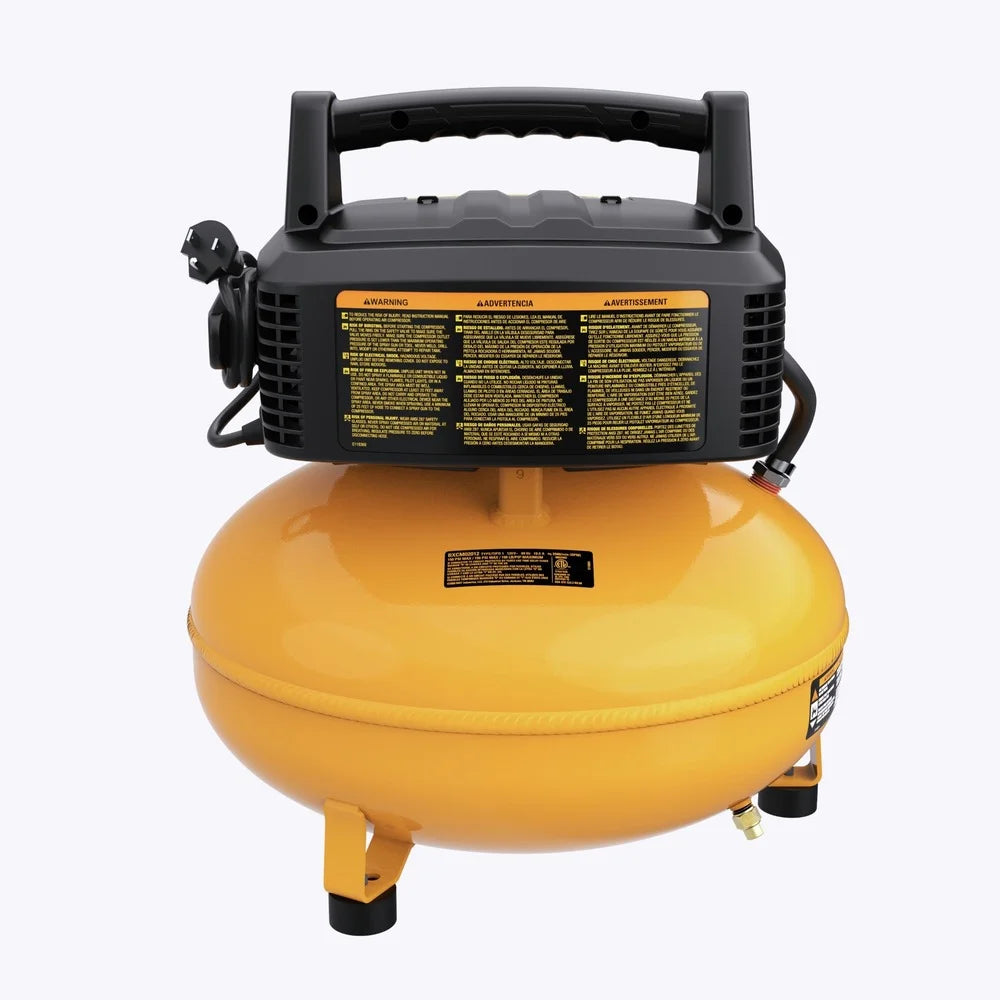 Bostitch BXCM02012-WPK 6 Gallon 150 PSI Electric Pancake Air Compressor with 13-Piece Accessory Kit