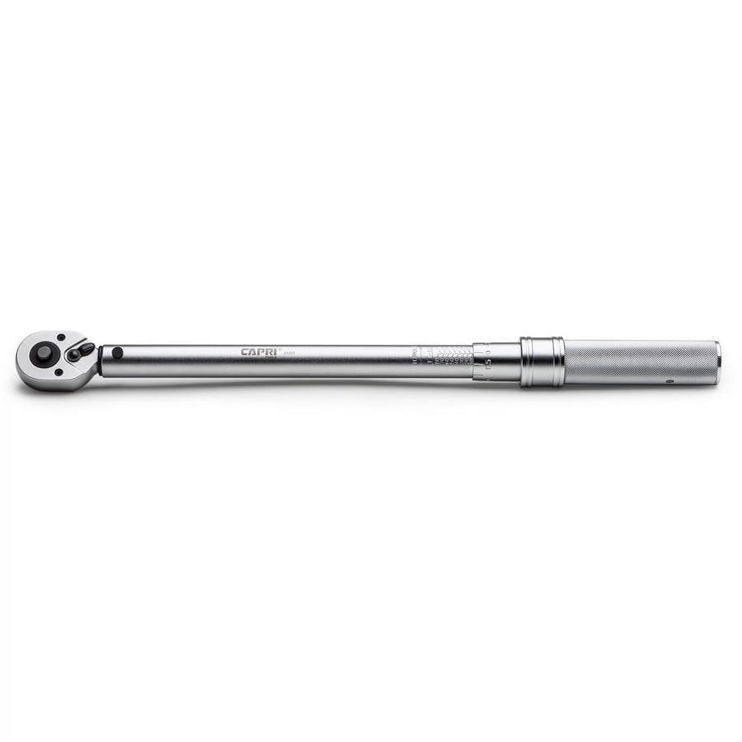 Capri Tools 31201 10-80 Foot Pound Industrial Torque Wrench, 3/8", Matte Chrome