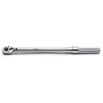Capri Tools 31201 10-80 Foot Pound Industrial Torque Wrench, 3/8", Matte Chrome