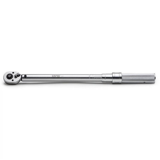 Capri Tools 31201 10-80 Foot Pound Industrial Torque Wrench, 3/8", Matte Chrome