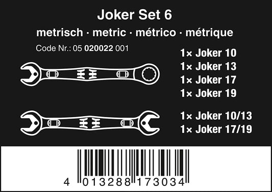 Wera Combo Wrench St,Steel,Chrome,Standard 05020022001
