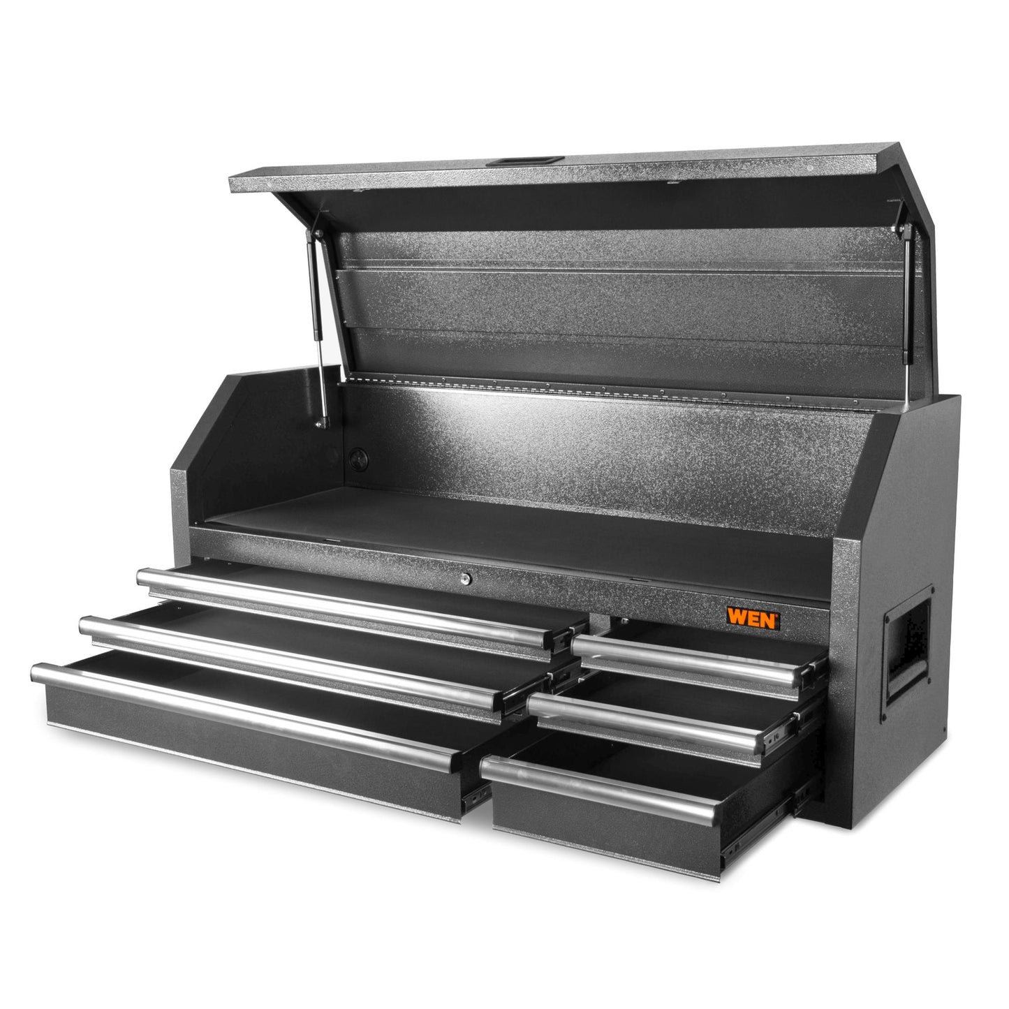 WEN 52-Inch Premium Tool Chest with Heavy Duty 21-Gauge Powder-Coated Steel Construction and Onboard Charging Station (GG531T)