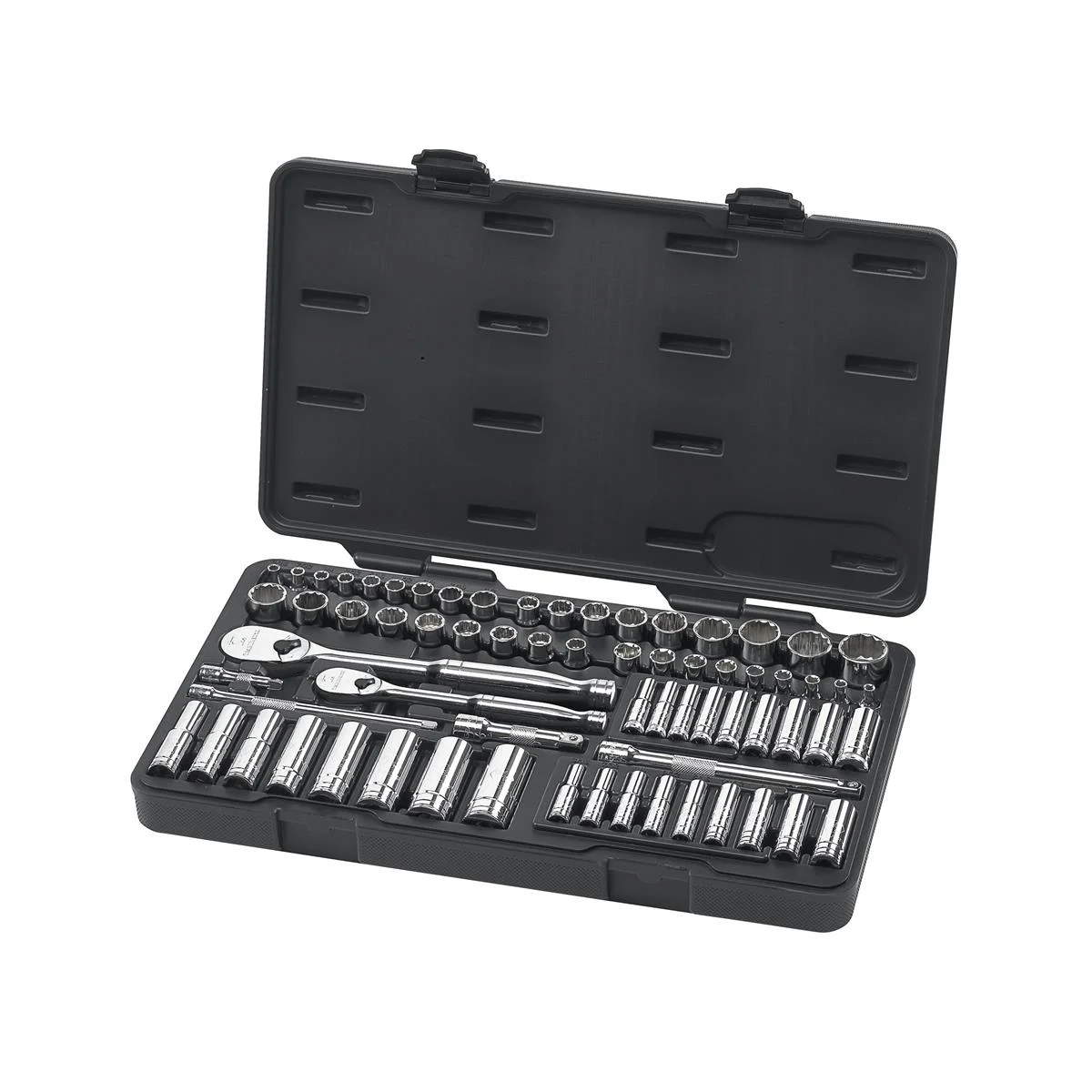 GEARWRENCH 83000, 1/4" & 3/8" Chrome Finish Socket Wrench & Set, 68 Piece