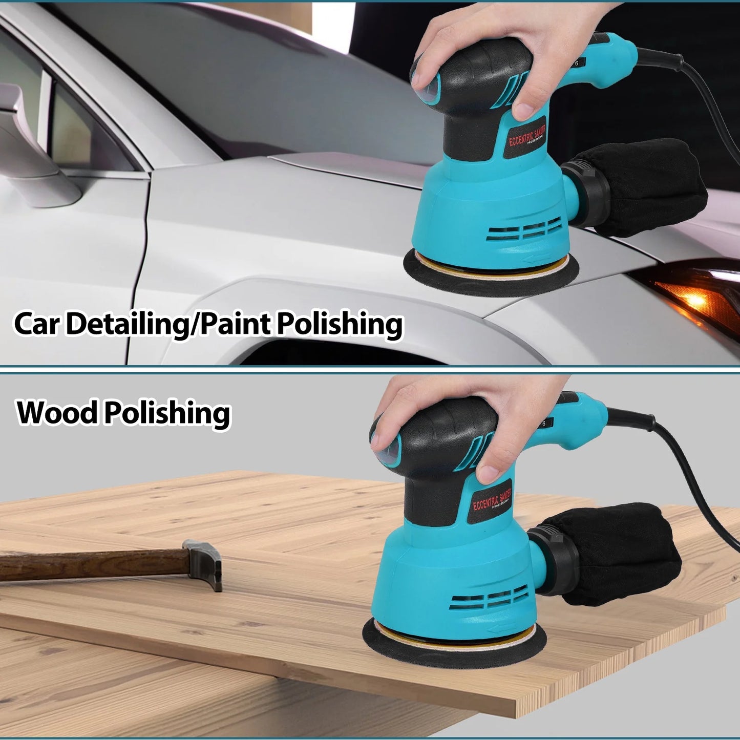 Sanding machine,Orbital Sander 5pcs Sandpapers And With 6 Variable 300w 13000rpm Orbital Sandpapers And And Speeds Palm Sander Variable Speeds Palm Sander With 6 Variable Speeds Plug