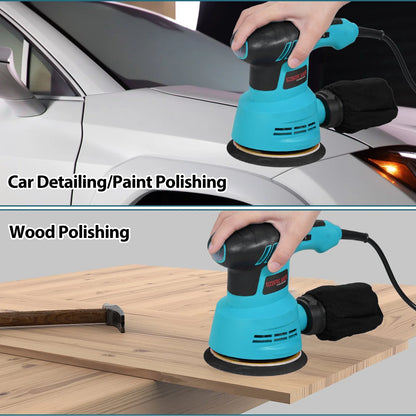 Sanding machine,Orbital Sander 5pcs Sandpapers And With 6 Variable 300w 13000rpm Orbital Sandpapers And And Speeds Palm Sander Variable Speeds Palm Sander With 6 Variable Speeds Plug