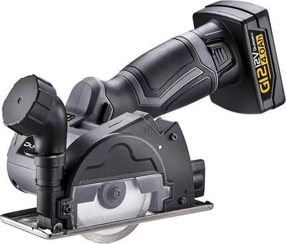 Durofix G12 Series RK12136-2-K2 12V Cordless 3/8" Hammer Drill Power Tool Combo Kit with 3 Inch Compact Cut Off Tool, Reciprocating Saw, 1 Battery & Charger