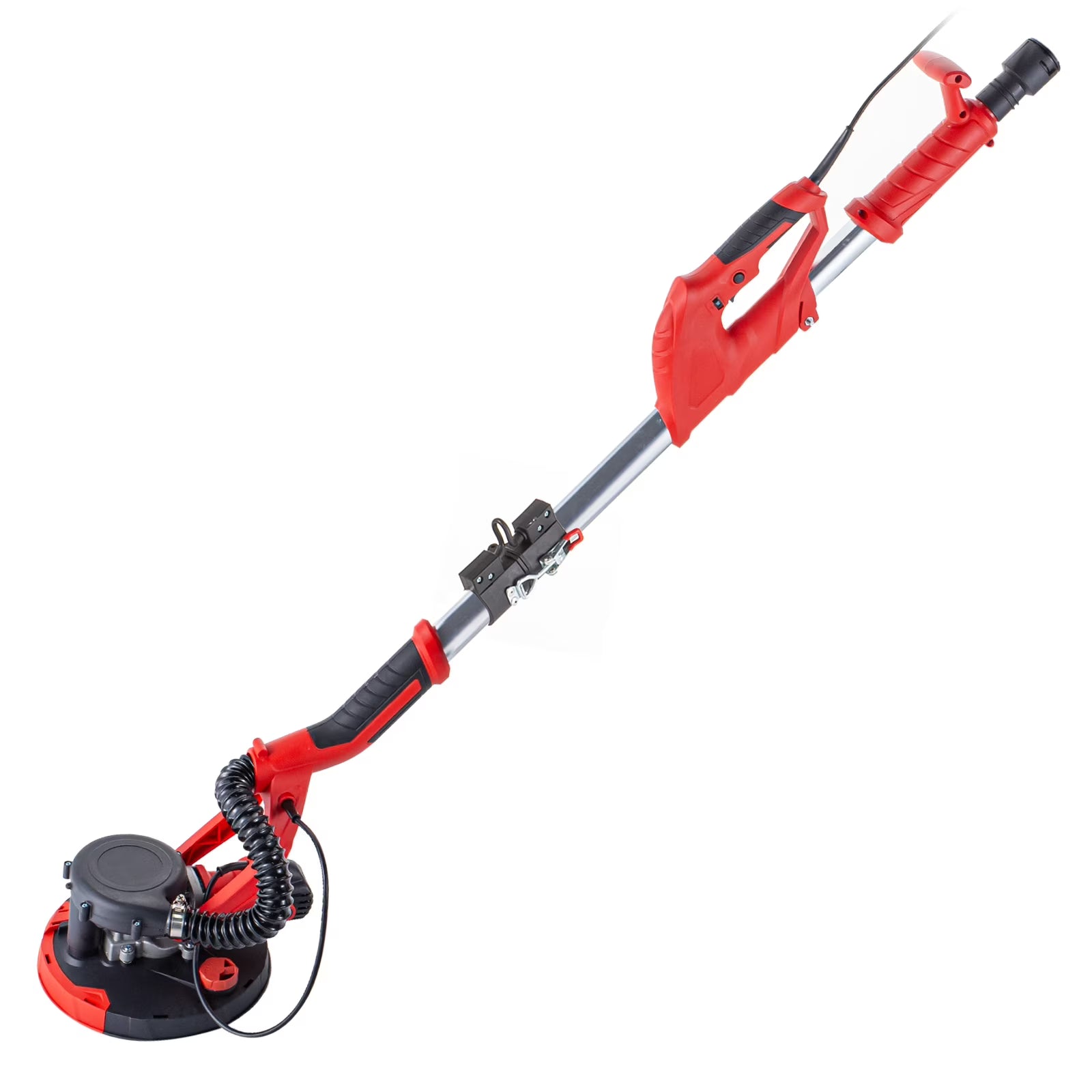 KFFKFF Drywall Sander 850W Electric, Electric Sander Variable Speed 800-1750RPM, Drywall Sander Collapsible Slate Sander with Telescope Handle, Vacuum Bag Drywall Sander 6 Grit Pad