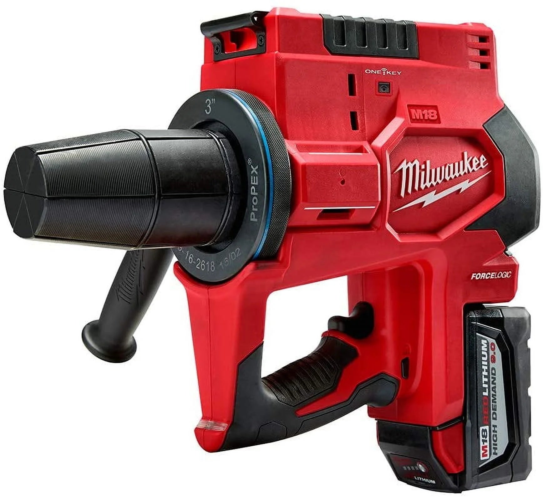 Milwaukee Tool 2633-22HD M18 One-Key 18V Cordless Force Logic 2-Inch to 3-Inch ProPEX Expansion Kit with (2) 8.0Ah Batteries