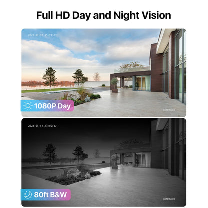 ZOSI H.265+ 8CH 5MP Lite DVR 1080P Home Security Camera System Outdoor, 8pcs 1080P 1920TVL Surveillance Weatherproof Bullet Cameras,80ft IR Night Vision,Motion Alert,Remote Access(No HDD , Wired)