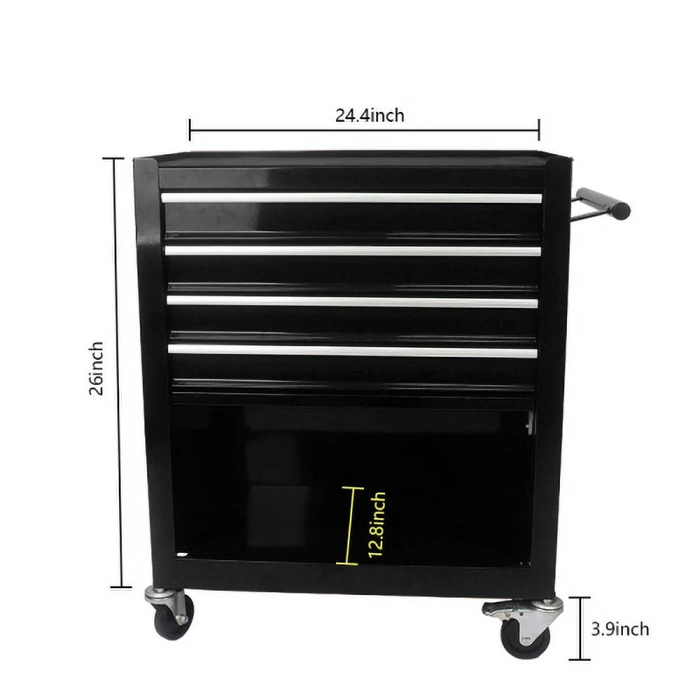 ARTMAN 4 Drawers Rolling Tool Cart With Wheels,Metal Tool Chest Garage Storage Cabinet,Removable Toolbox Organizer for Workshop, Garage