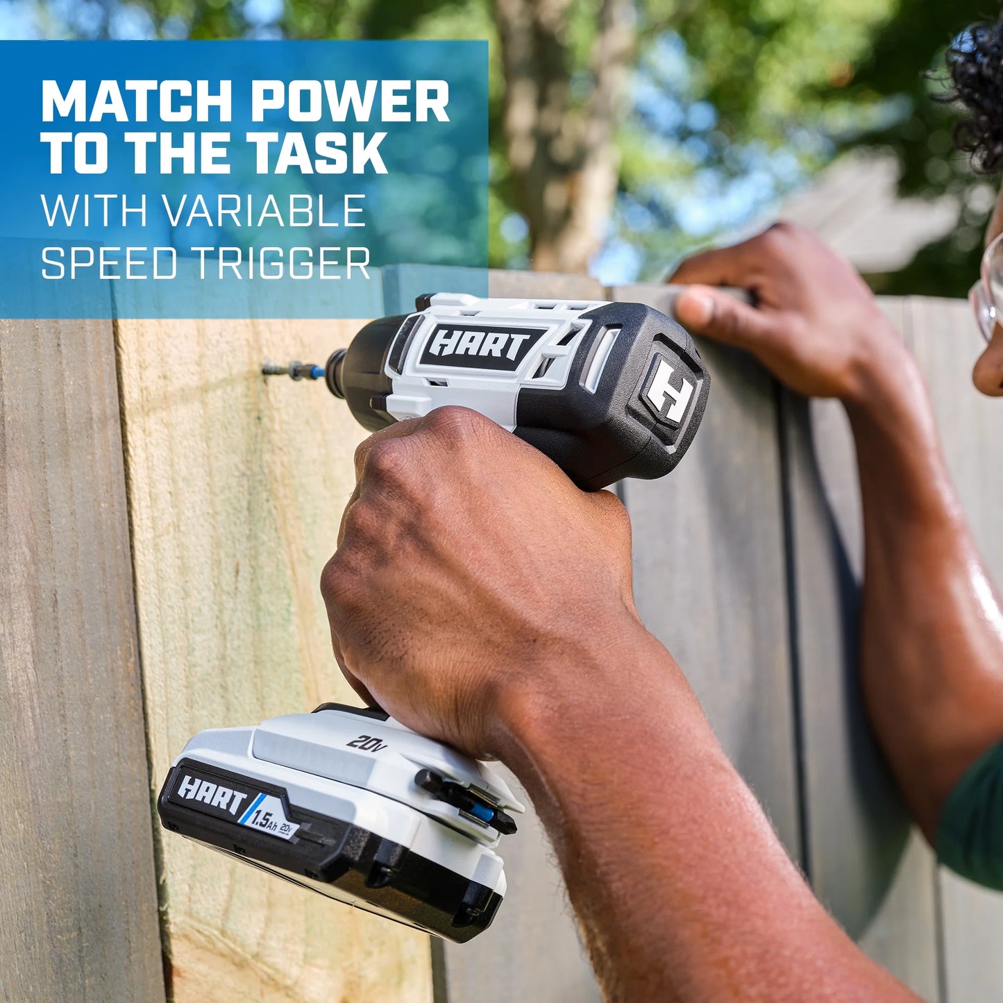 HART 20-Volt Cordless Impact Driver Kit, (1) 1.5Ah Lithium-Ion Battery, Hex Chuck, Gen 2