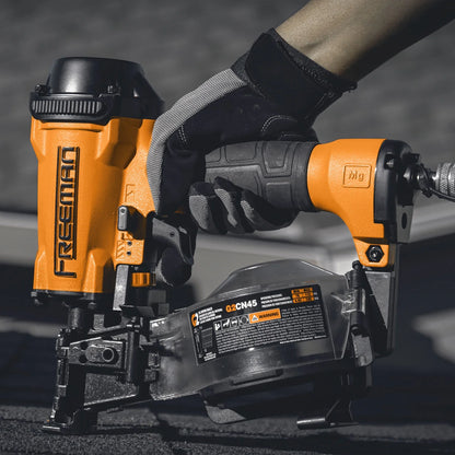 Freeman G2CN45 2nd Generation Pneumatic 15 Degree 1-3/4" Coil Roofing Nailer with 1/4" NPT Air Connector