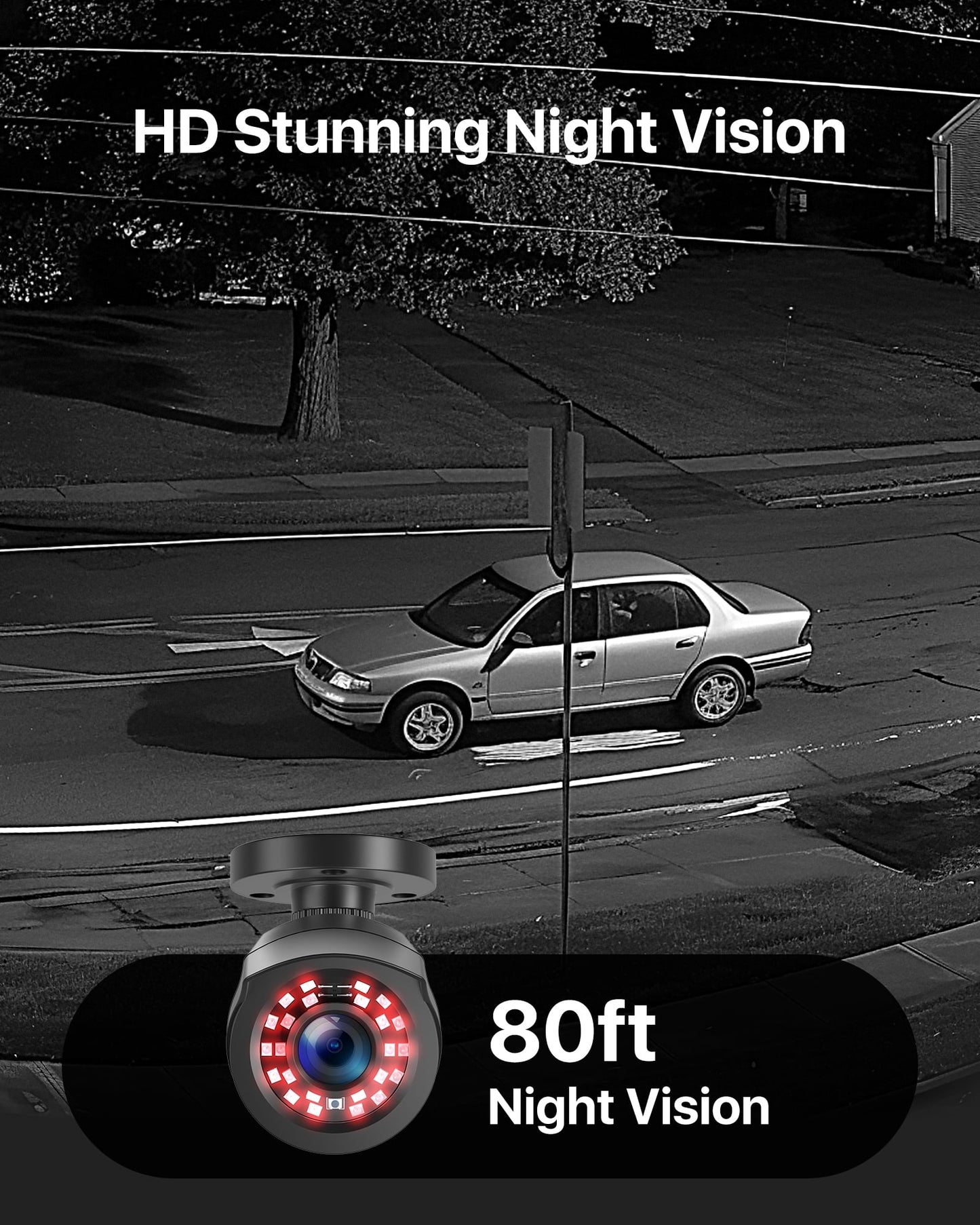 ZOSI 3K Lite H.265+ Home Security Camera System,5MP Lite 8 Channel Surveillance DVR and 4 x 1080p Weatherproof CCTV Dome Camera Outdoor Indoor with 80ft Night Vision, Motion Alerts, NO Hard Drive