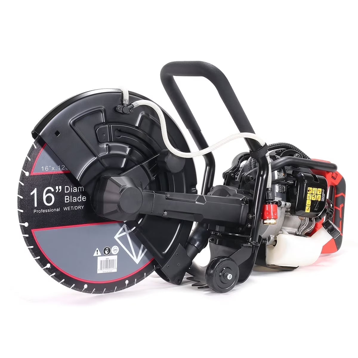 XtremepowerUS 14" Electric Concrete Saw, 2600W/15A Motor, Circular Saw Cutter With 5" Cutting Depth, Wet/Dry Disk Saw Cutter Includes Water Line, Pump For Stone, Brick, Porcelain, Concrete