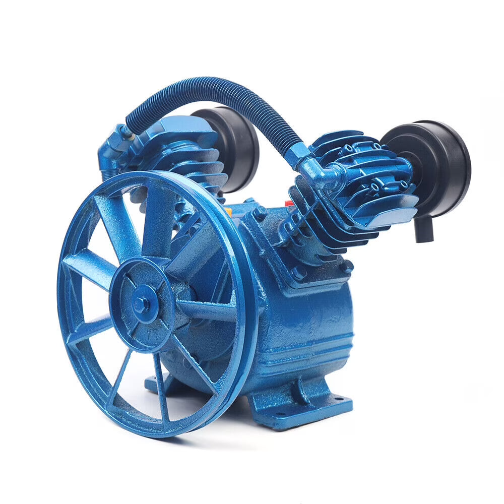 2 Piston Air Compressor Head Pump V Style Twin Cylinder Single Stage 2-HP 115PSI