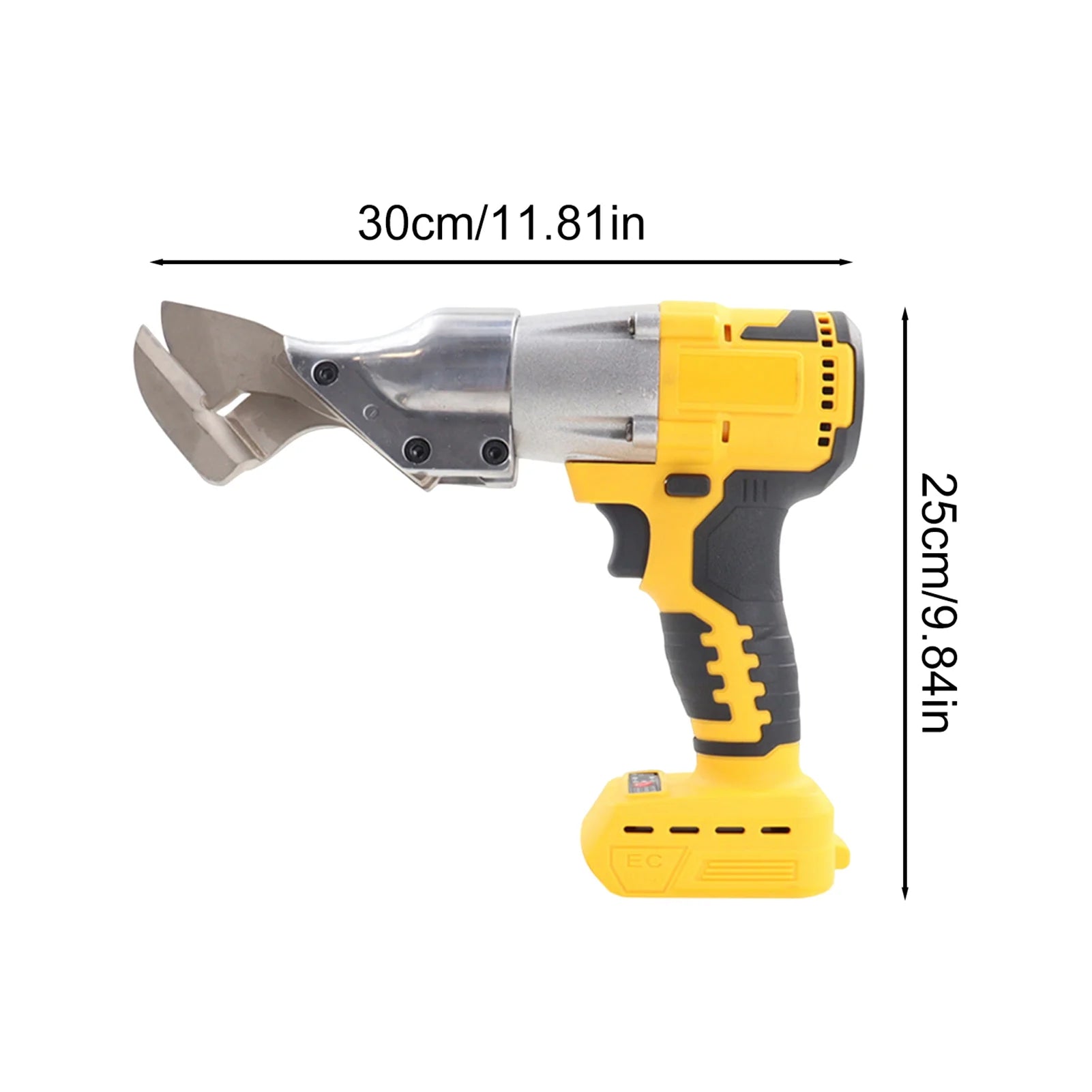 ZenCart Cordless Sheet Metal Cutter with LED Lights Durable Construction Portable Battery Powered Brushless Electric Metal Scissor