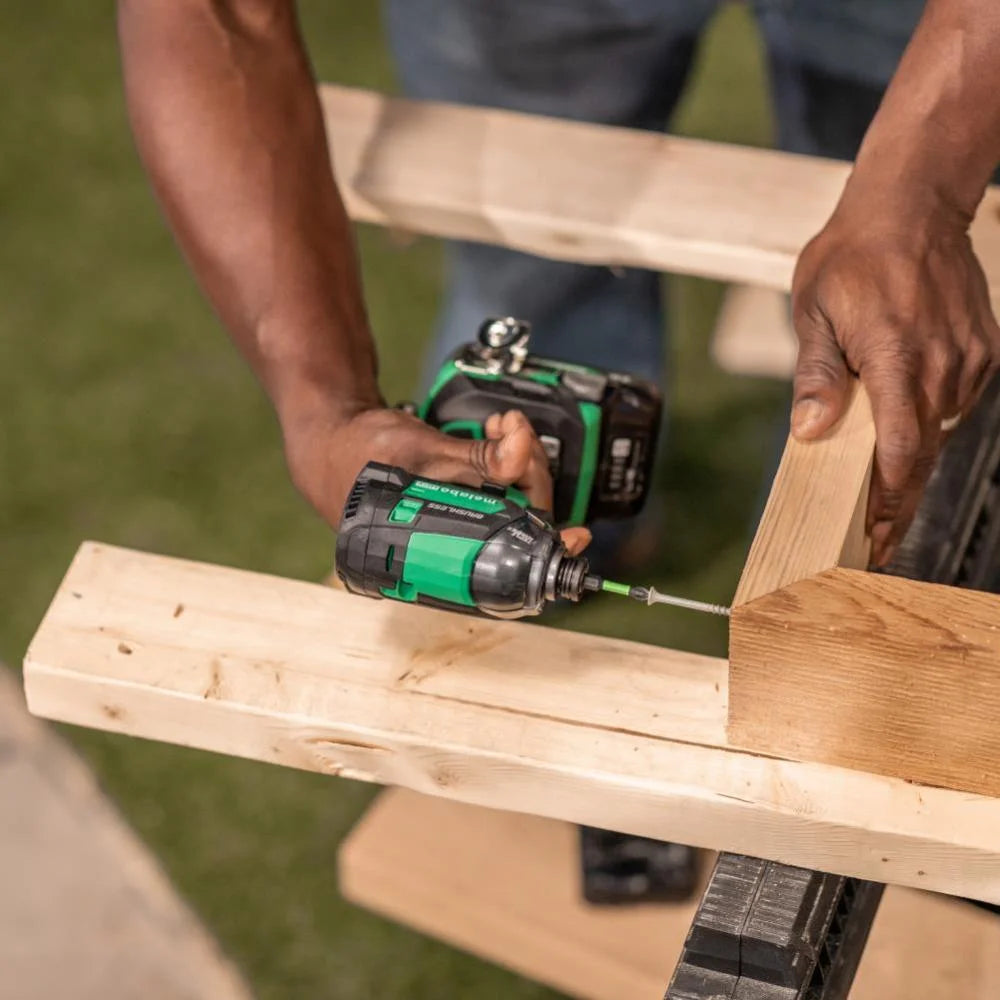 Metabo HPT 18V MultiVolt Cordless Triple Hammer BOLT Impact Driver Set, Power Impact Driver Kit with Case, 2 Lithium-Ion Batteries and Charger, 1/4-Inch Chuck, WH18DC