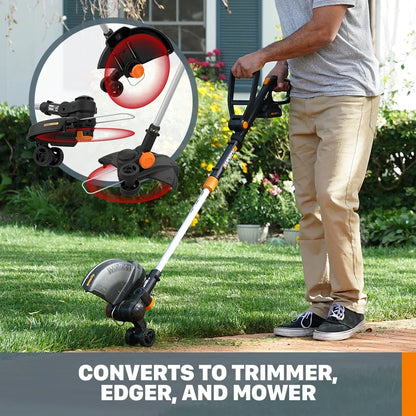 Worx WG170 20V Power Share GT Revolution 12" Cordless String Trimmer/Edger/Mini-Mower