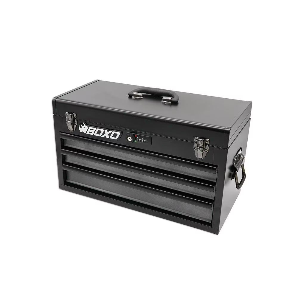 Completed Boxo USA Hand Carry 3-Drawer Heavy Duty Toolbox (White)