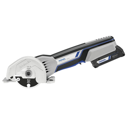 Dremel US20V-01 - 20V Max Cordless Ultra-Saw 1 Battery Tool Kit, (3) Cutting Wheels & Storage Bag, Ideal for Flush Cutting, Plunge Cutting and Surface Preparation