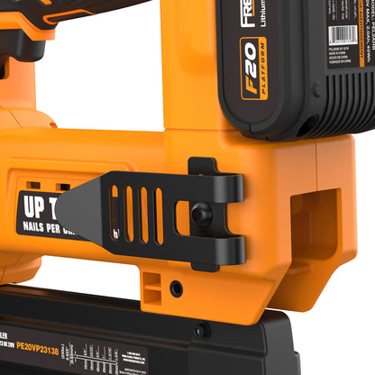 Freeman PE20VP23138 20 Volt Cordless 23-Gauge 1-3/8" Pin Nailer Kit with Lithium Ion Battery, Charger, Bag, and Nails (1000 Count) - 2000 Shots per Charge