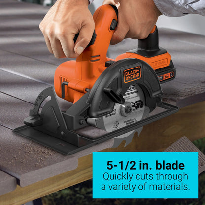 BLACK+DECKER 20V Cordless Tool Set, 1.5 Ah, 4 Piece, Battery and Charger Included