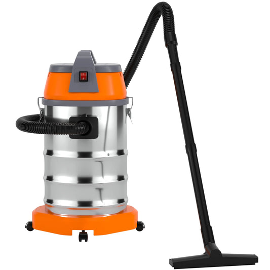 TOPTENG Wet Dry Vacuum Cleaner, 10 Gallon 3200w 8 Peak Stainless Steel Shop Vacuum Wet and Dry, with Filter and Attachments for House Garage Workshop Car