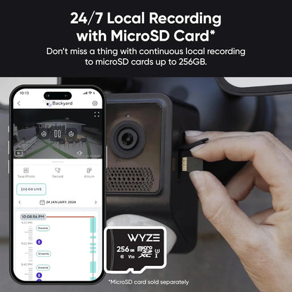 Wyze Floodlight Camera v2, 2800-Lumen LEDs, 2K HD Outdoor Security Camera, 160 Deg View, Motion Activated Light, 105db Siren, Color Night Vision, Wired