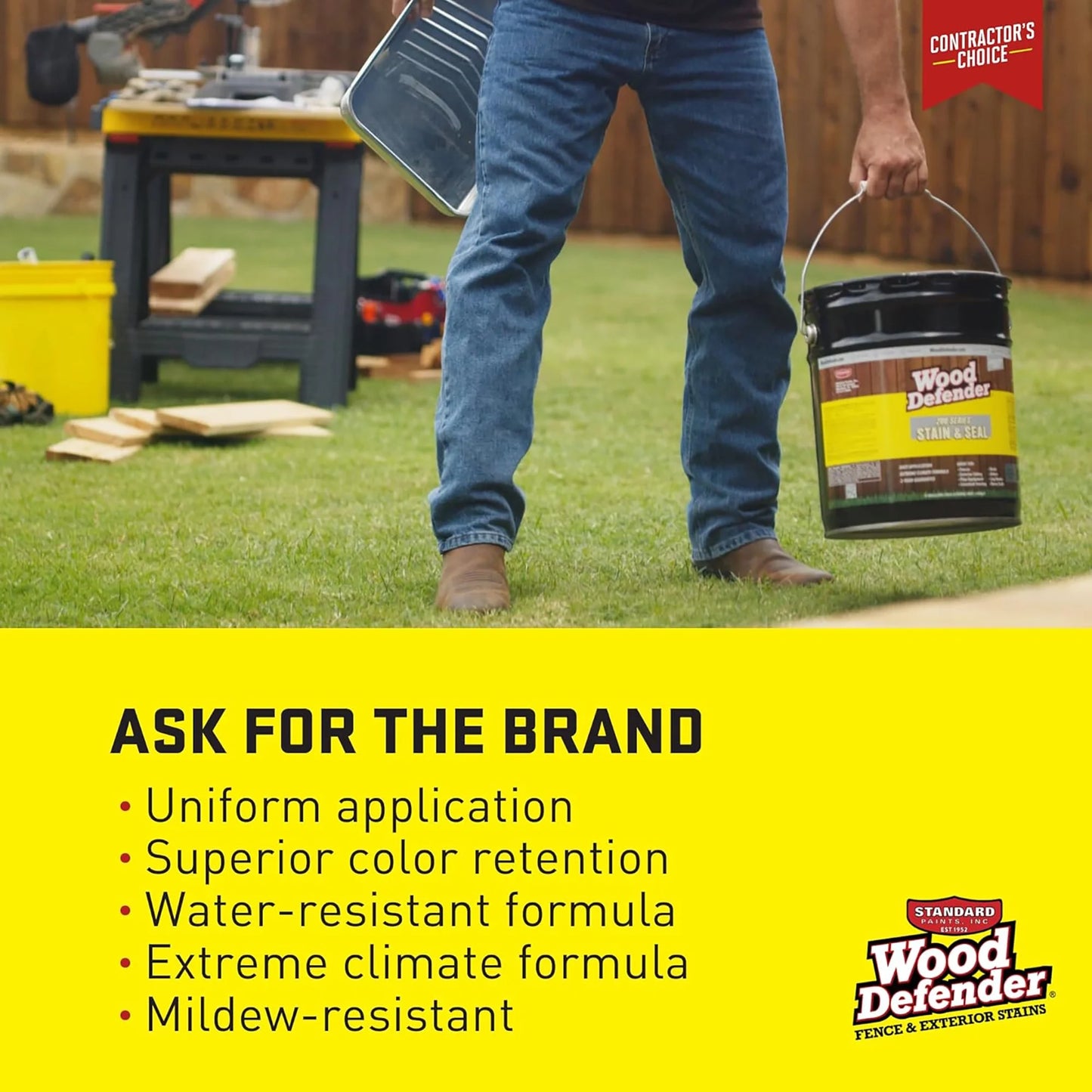 Wood Defender 200 Series Coffee Brown Semi-Transparent Stain & Sealer 5-gallon