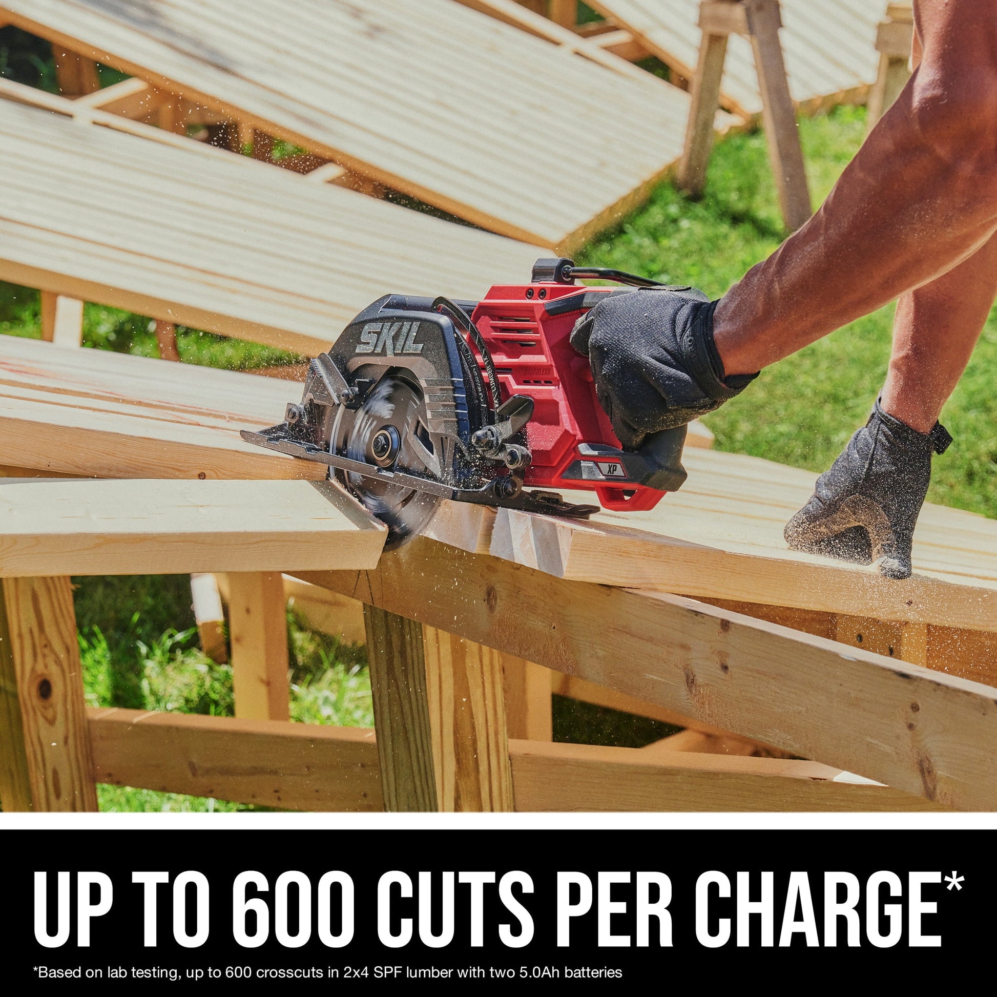 SKIL CR5429B-20 2x20V Brushless 7-1/4'' SKIL Rear Handle Circular Saw Kit