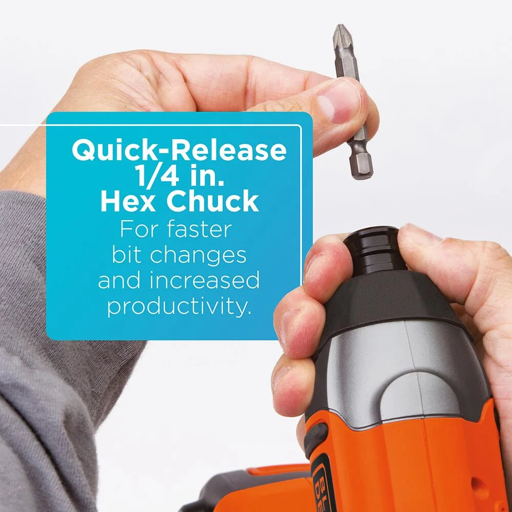 BLACK+DECKER 20V Cordless Drill and Driver, 1.5Ah, Lithium Ion Battery and Charger Included