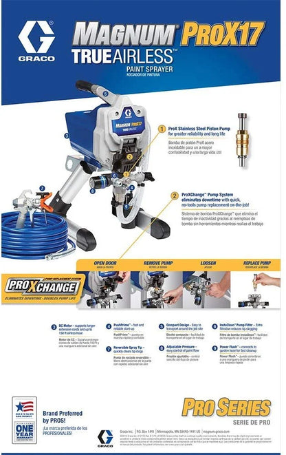 Graco 17G177 Magnum ProX17 Stand Paint Sprayer