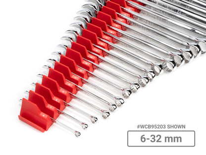TEKTON Combination Wrench Set with Modular Wrench Organizer, 27-Piece (6 - 32 mm) | WCB95203