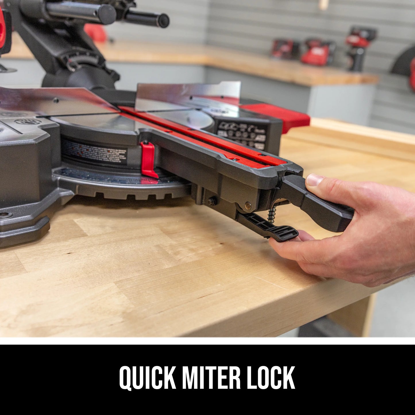 SKIL MS6316-00 10 Amp 7-1/4" Single Bevel Miter Saw with Compact Rail System & LED Shadow Line