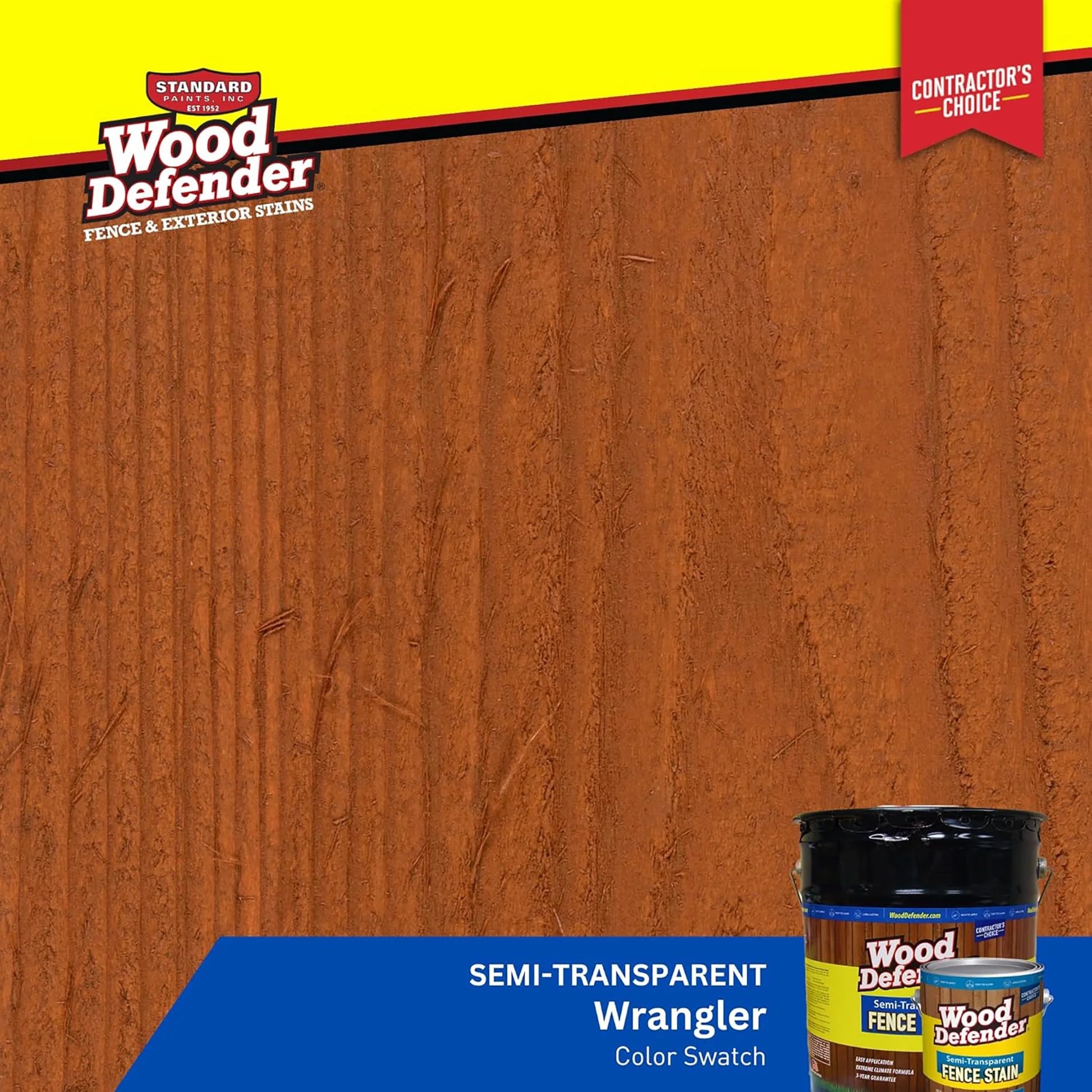 Wood Defender Semi-transparent Fence Stain WRANGLER 5-gallon