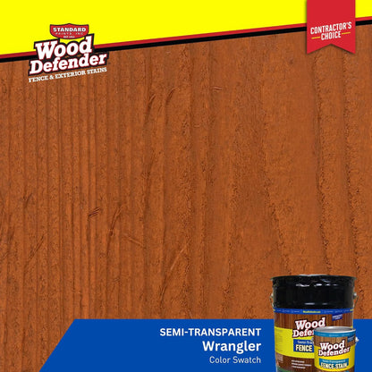 Wood Defender Semi-transparent Fence Stain WRANGLER 5-gallon