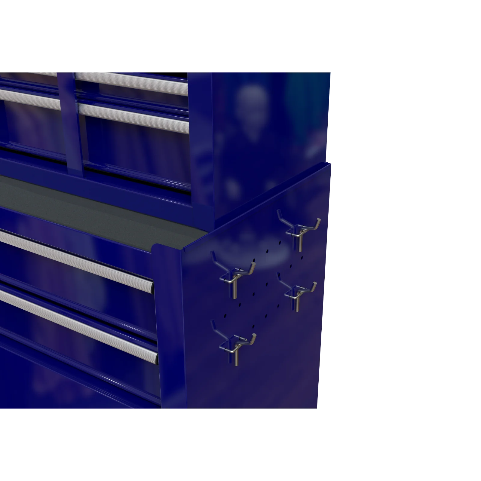 Pouseayar 8-Drawer High Capacity Rolling Tool Chest Storage Cabinet, Blue