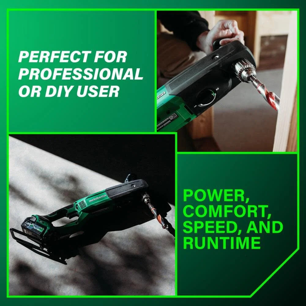 Metabo Hpt 36V Multivolt Cordless 1/2 In High Power Right Angle Drill Kit