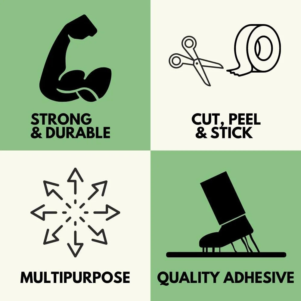 SSBM 1.88 Inch x 60 Yards Green Painter’s Tape 5.7 Mil Easy Tear Design for Multi-Surface Use 24 Rolls