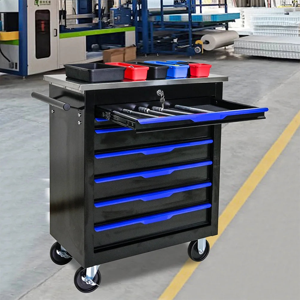 Maritcute 7-Drawer Rolling Tool Chest | Mobile Storage Cabinet with Interlock System for Workshops and Garages