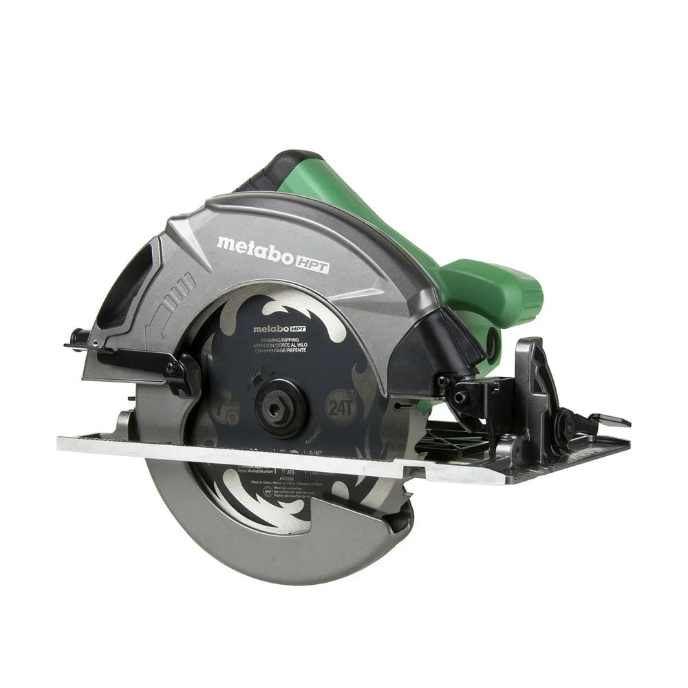 Restored Metabo HPT C7SB3M 15 Amp Single Bevel 7-1/4 in. Corded Circular Saw with Blower Function, and Aluminum Die Cast Base (Refurbished)