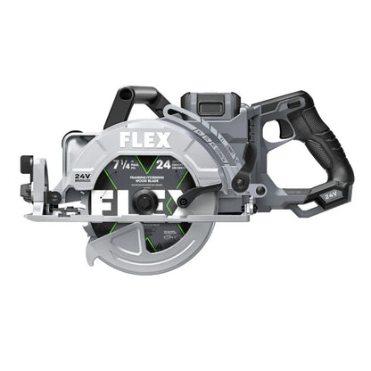 FLEX FX2141R-1J 24V Stacked Lithium Advantage Brushless 7-1/4 in. Cordless Rear Handle Circular Saw Kit (10 Ah)