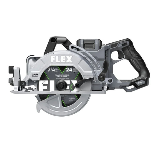 FLEX FX2141R-1J 24V Stacked Lithium Advantage Brushless 7-1/4 in. Cordless Rear Handle Circular Saw Kit (10 Ah)
