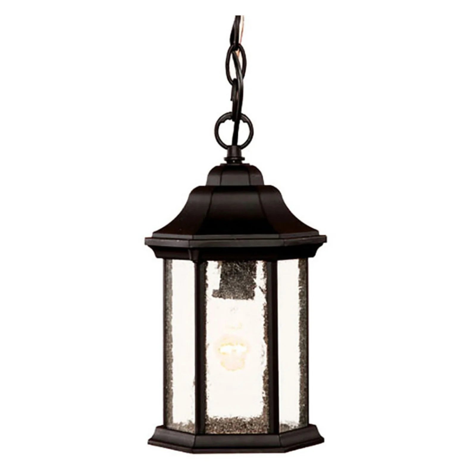 5185BK-Acclaim Lighting-Madison - One Light Outdoor Hanging Lantern - 6 Inches Wide by 12 Inches High