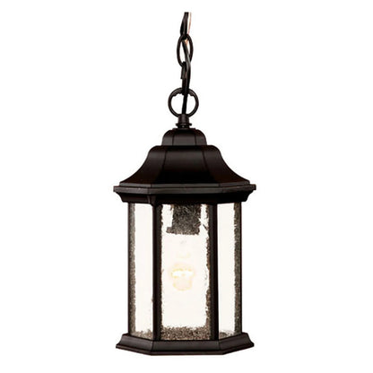 5185BK-Acclaim Lighting-Madison - One Light Outdoor Hanging Lantern - 6 Inches Wide by 12 Inches High