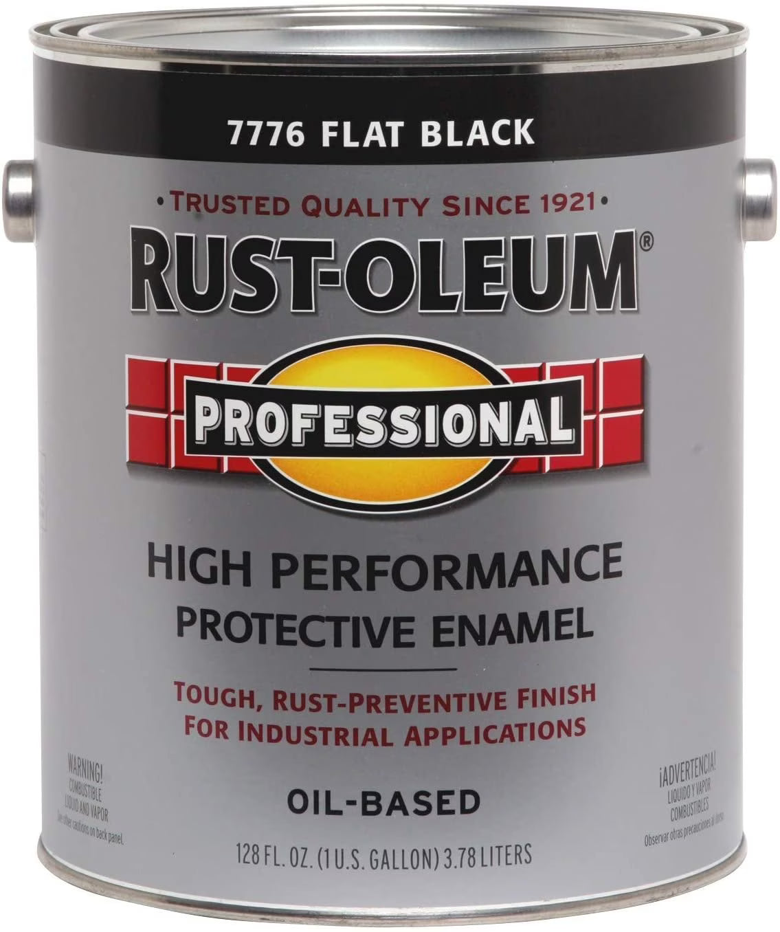 RUST-OLEUM 7776-402 Gallon Flat Black Enamel
