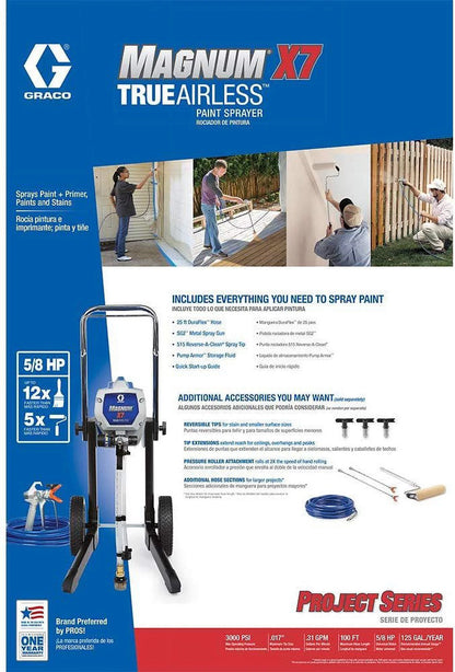 Graco Magnum 262805 X7 Cart Airless Paint Sprayer